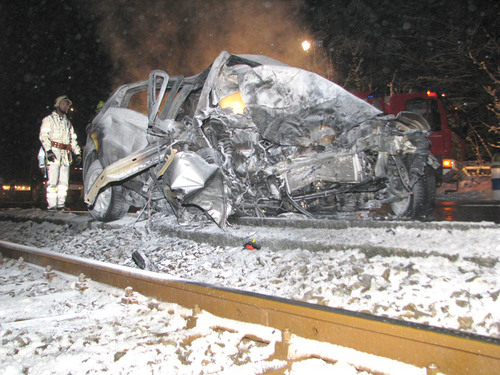 Totalschaden: Der Alfa Romeo brennt völlig aus